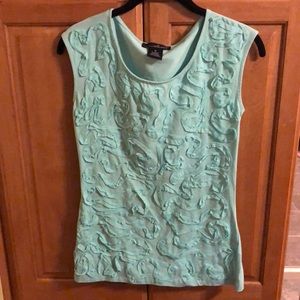 Aqua blue sleeveless top